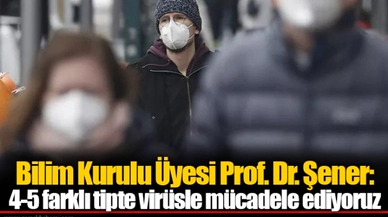 Bilim Kurulu Üyesi Prof. Dr. Şener: 4-5 farklı tipte virüsle mücadele ediyoruz