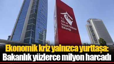 Ekonomik kriz yalnızca yurttaşa: Bakanlık yüzlerce milyon harcadı
