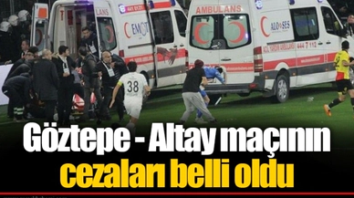 Göztepe - Altay maçının cezaları belli oldu