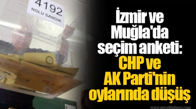 İzmir ve Muğla'da seçim anketi: CHP ve AK Parti'nin oylarında düşüş