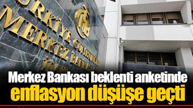 Merkez Bankası beklenti anketinde enflasyon düşüşe geçti