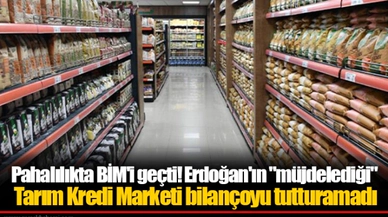 Pahalılıkta BİM'i geçti! Erdoğan'ın "müjdelediği" Tarım Kredi Marketi bilançoyu tutturamadı