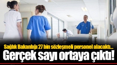 Sağlık Bakanlığı 27 bin sözleşmeli personel alacaktı… Gerçek sayı ortaya çıktı!