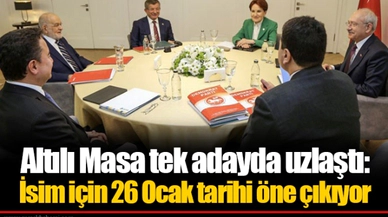 Altılı Masa tek adayda uzlaştı: İsim için 26 Ocak tarihi öne çıkıyor
