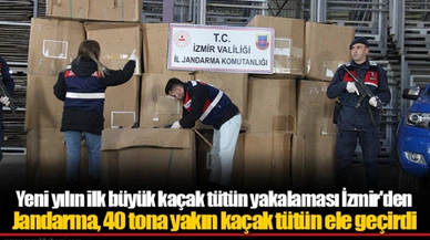 Yeni yılın ilk büyük kaçak tütün yakalaması İzmir'den