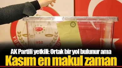 AK Partili yetkili: Ortak bir yol bulunur ama Kasım en makul zaman
