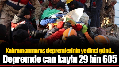 Depremde can kaybı 29 bin 605
