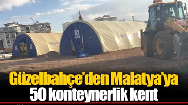 Güzelbahçe’den Malatya’ya 50 konteynerlik kent