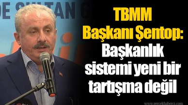 TBMM Başkanı Şentop: Başkanlık sistemi yeni bir tartışma değil