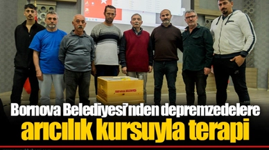Bornova Belediyesi’nden depremzedelere arıcılık kursuyla terapi