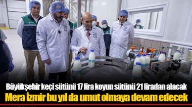 Büyükşehir keçi sütünü 17 lira koyun sütünü 21 liradan alacak