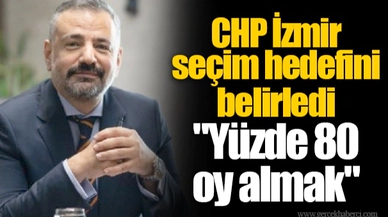 CHP İzmir seçim hedefini belirledi "Yüzde 80 oy almak"