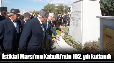 İstiklal Marşı'nın Kabulü'nün 102. yılı kutlandı