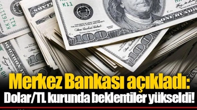 Merkez Bankası açıkladı: Dolar/TL kurunda beklentiler yükseldi!