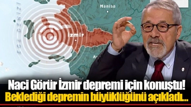 Naci Görür İzmir depremi için konuştu! Beklediği depremin büyüklüğünü açıkladı…