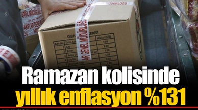 Ramazan kolisinde yıllık enflasyon %131