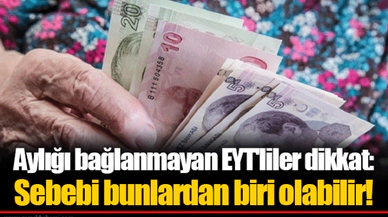 Aylığı bağlanmayan EYT'liler dikkat: Sebebi bunlardan biri olabilir!