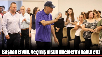 Başkan Engin, geçmiş olsun dileklerini kabul etti