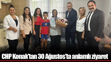 CHP Konak'tan 30 Ağustos'ta anlamlı ziyaret