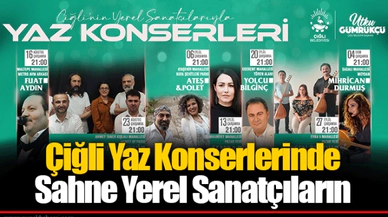 Çiğli Yaz Konserlerinde Sahne Yerel Sanatçıların