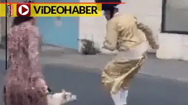 Eşarp takmadığı için hedef gösterildi devreye köpeği girdi