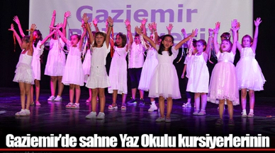 Gaziemir’de sahne Yaz Okulu kursiyerlerinin