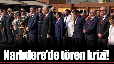 Narlıdere’de tören krizi!