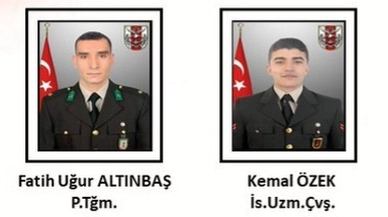 Pençe-Kilit Operasyonunda iki asker şehit oldu