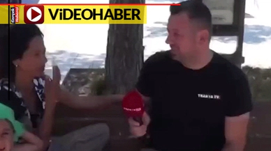 Sokak röportajında ilginç anlar: “Tayyip Erdoğan'a aşığım"