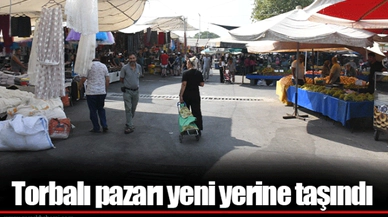 Torbalı pazarı yeni yerine taşındı