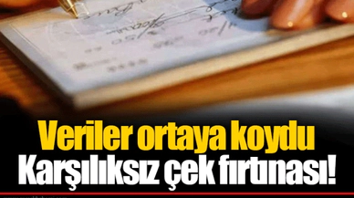 Veriler ortaya koydu  Karşılıksız çek fırtınası!