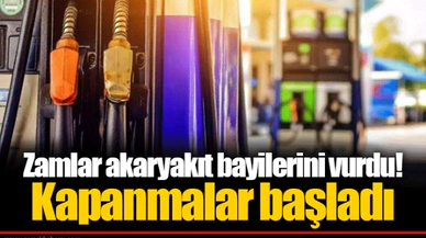 Zamlar akaryakıt bayilerini vurdu! Kapanmalar başladı