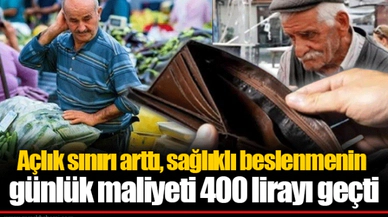 Açlık sınırı arttı, sağlıklı beslenmenin günlük maliyeti 400 lirayı geçti