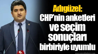Adıgüzel: CHP’nin anketleri ve seçim sonuçları birbiriyle uyumlu
