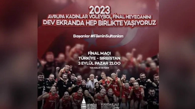 AK Partili Beyoğlu Belediyesi, millî takım afişinde Ebrar ve Hande'ye yer vermedi; tepkiler üzerine yeni fotoğrafı paylaştı!
