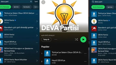 DEVA kapağında AK Parti logosu