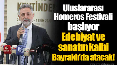 Edebiyat ve sanatın kalbi Bayraklı'da atacak!