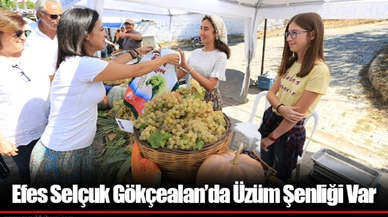 Efes Selçuk Gökçealan’da Üzüm Şenliği Var