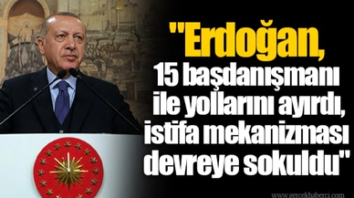 "Erdoğan, 15 başdanışmanı ile yollarını ayırdı, istifa mekanizması devreye sokuldu"