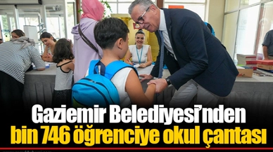 Gaziemir Belediyesi’nden bin 746 öğrenciye okul çantası