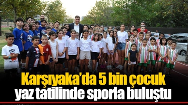 Karşıyaka’da 5 bin çocuk yaz tatilinde sporla buluştu