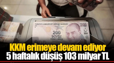 KKM erimeye devam ediyor 5 haftalık düşüş 103 milyar TL