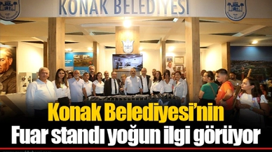 Konak Belediyesi’nin Fuar standı yoğun ilgi görüyor