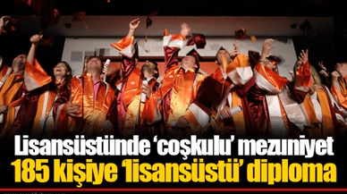 Lisansüstünde ‘coşkulu’ mezuniyet