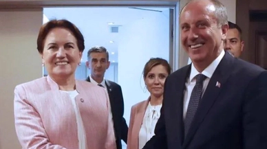 Memleket Partisi Genel Başkanı Muharrem İnce, İYİ Parti Genel Başkanı Meral Akşener ile bir araya geldi