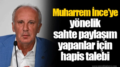 Muharrem İnce'ye yönelik sahte paylaşım yapanlar için hapis talebi