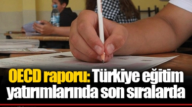 OECD raporu: Türkiye eğitim yatırımlarında son sıralarda