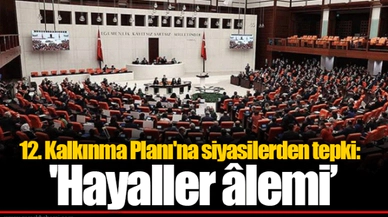 12. Kalkınma Planı'na siyasilerden tepki: 'Hayaller âlemi’