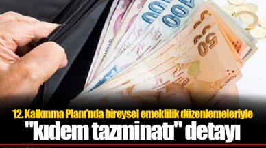 12. Kalkınma Planı’nda bireysel emeklilik düzenlemeleriyle "kıdem tazminatı" detayı
