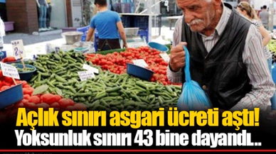 Açlık sınırı asgari ücreti aştı!  Yoksunluk sınırı 43 bine dayandı...